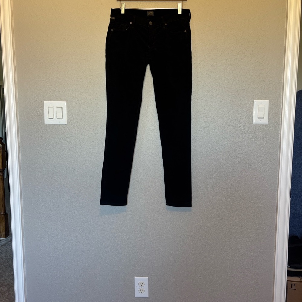 Citizens of Humanity Black Corduroy Skinny Leg Jeans - Picture 3 of 10